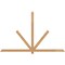 Ekena Millwork Kennewick Timber Gable Bracket, Western Red Cedar, 96"W x 60"H x 1 1/2"D x 3 1/2"F, 15/12 Pitch GBW096X60X0204KEN00SWR - alternate 1